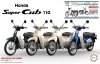Fujimi 141961 B-NX-6 Honda Super Cub 110 (Urban Denim Blue Metallic) 1/12